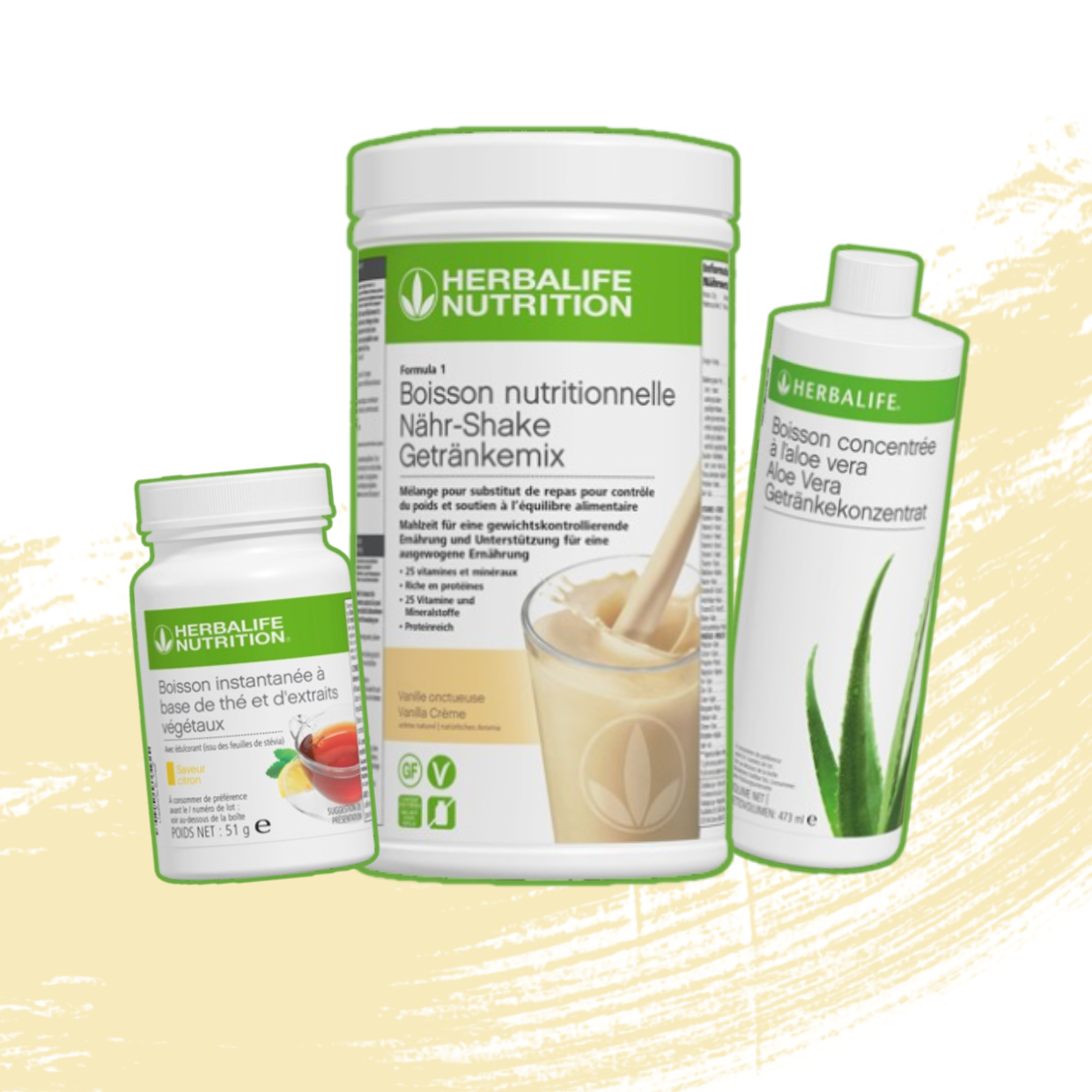 Pack Petit Déjeuner (Formula 1 + Thé + Boisson Aloé)