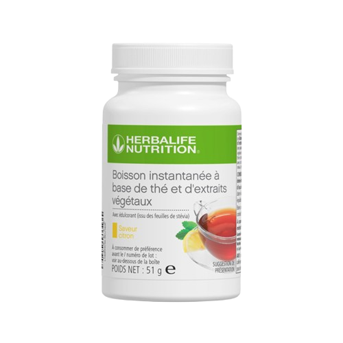 Boisson instantanée à base de thé et d'extraits végétaux Citron 51 g