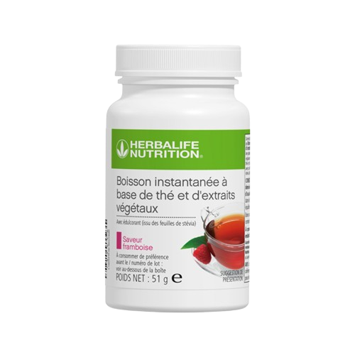 Boisson instantanée à base de thé et d'extraits végétaux Framboise 51 g