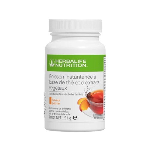 Boisson instantanée à base de thé et d'extraits végétaux Pêche 51 g