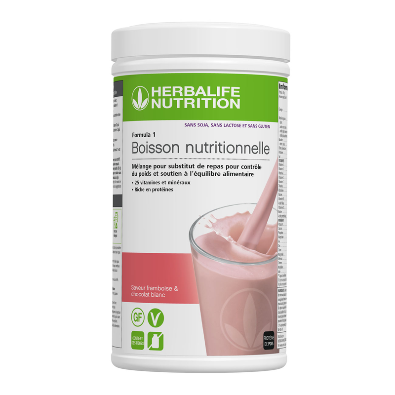 Formula 1 Nouvelle Génération Framboise et Chocolat Blanc sans soja, sans lactose et sans gluten 500 g